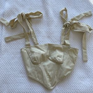 Cider Cream Bustier Top